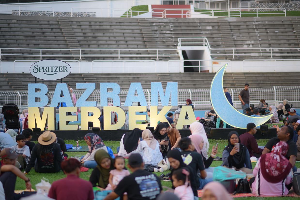 Stadium event crowd